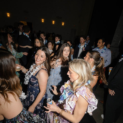 Packed wedding dance floor at a DJ Nugget wedding